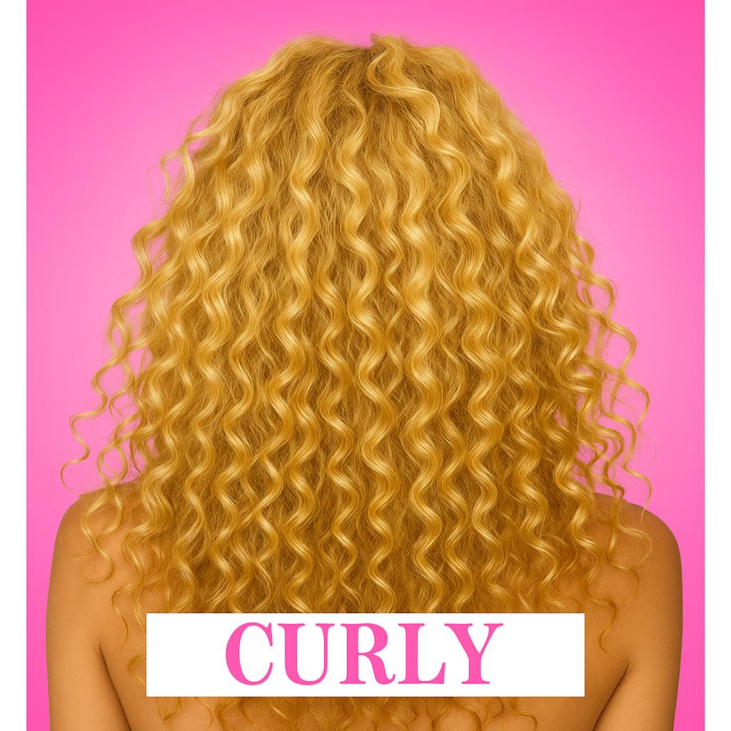 613 Curly Transparent Wig